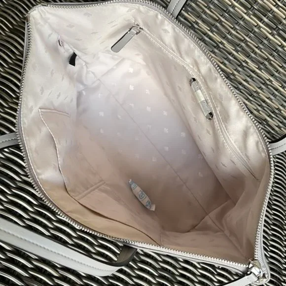 Kate Spade Hayden Nylon Top Zip Tote Nimbus Grey - Picture 6 of 16